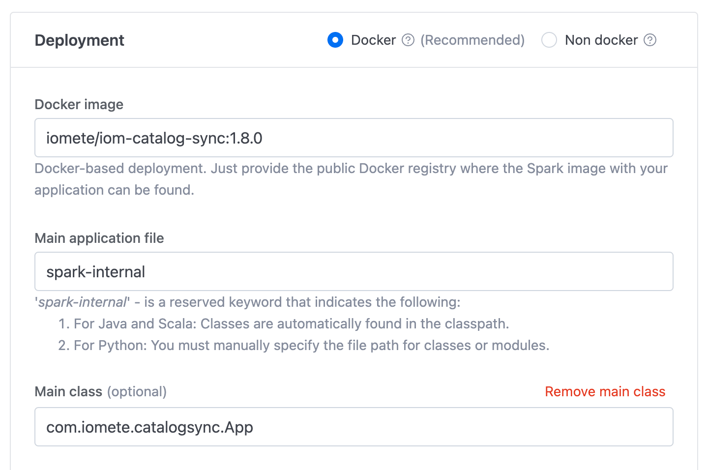 IOMETE Spark Jobs add Deployment config | IOMETE