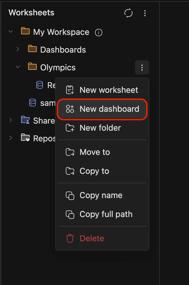 Dashboard create | IOMETE