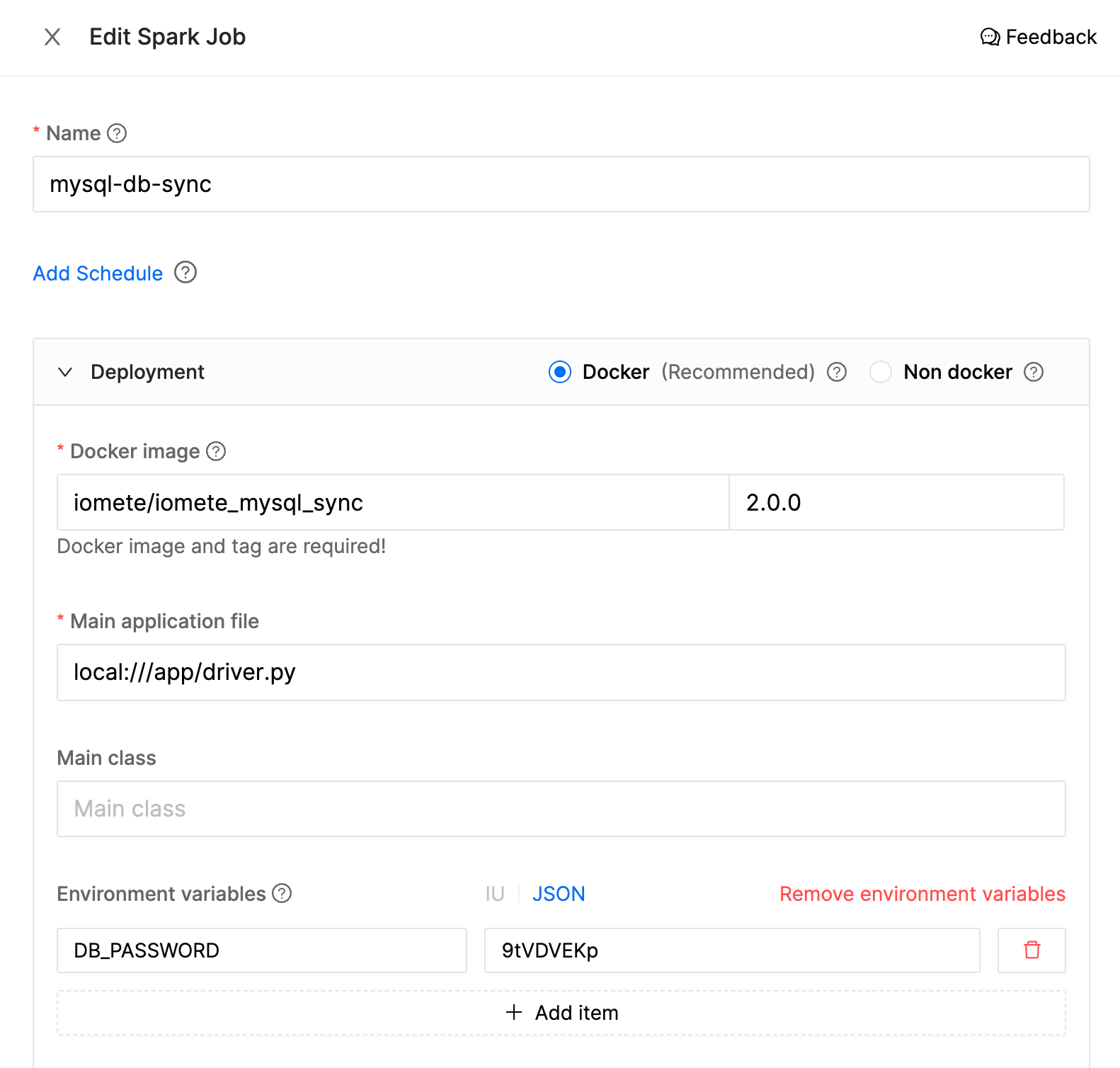 Configure spark jobx | IOMETE