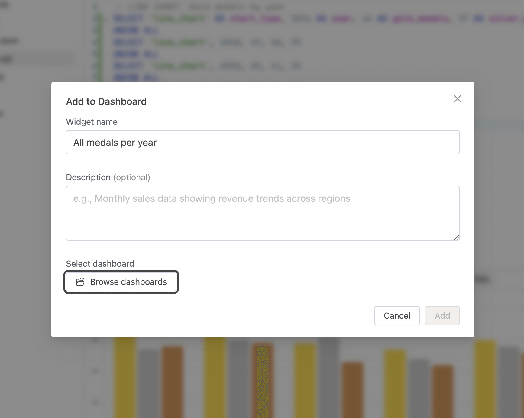 Select dashboard | IOMETE