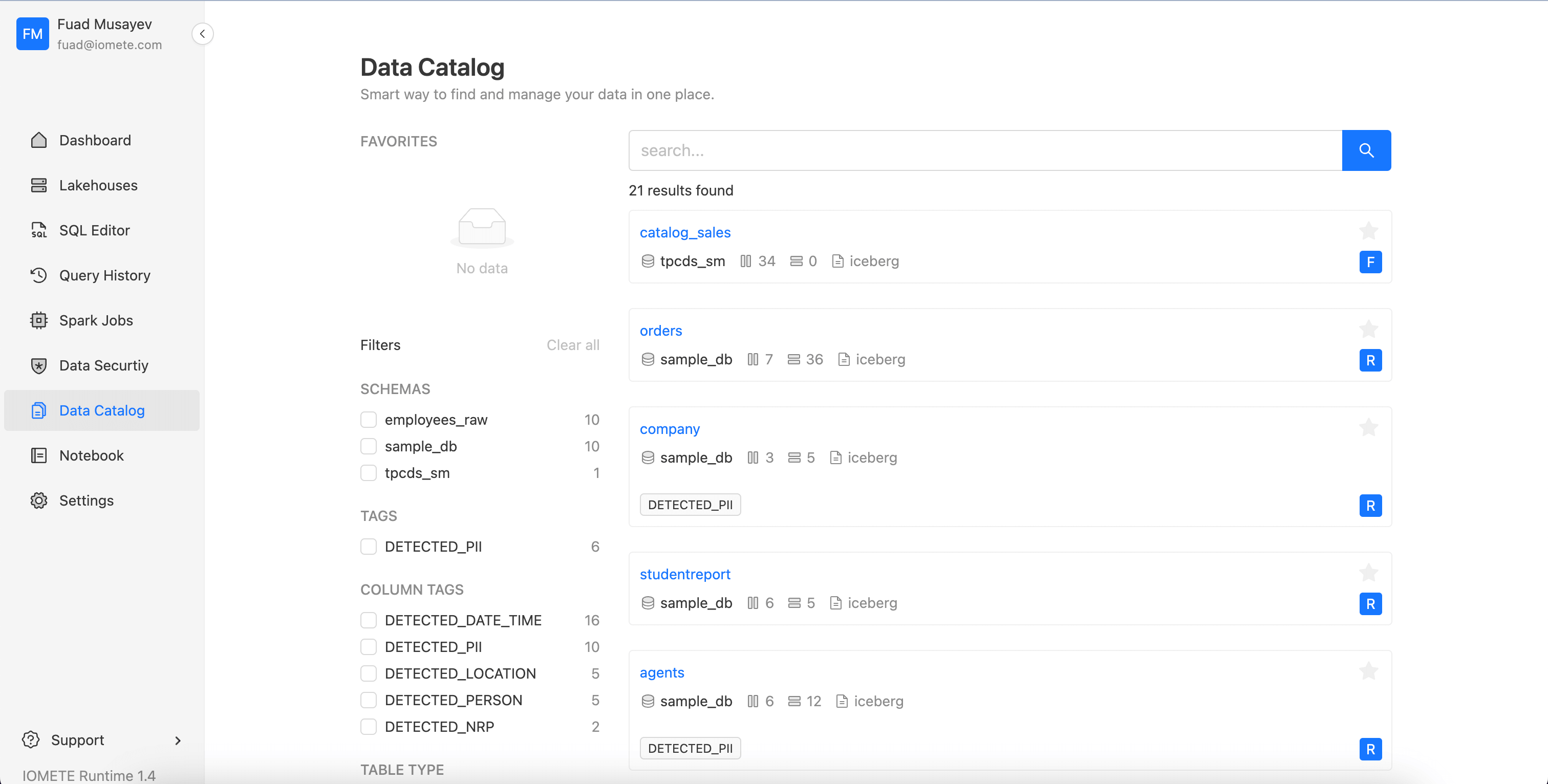 Data Catalog in on-premise