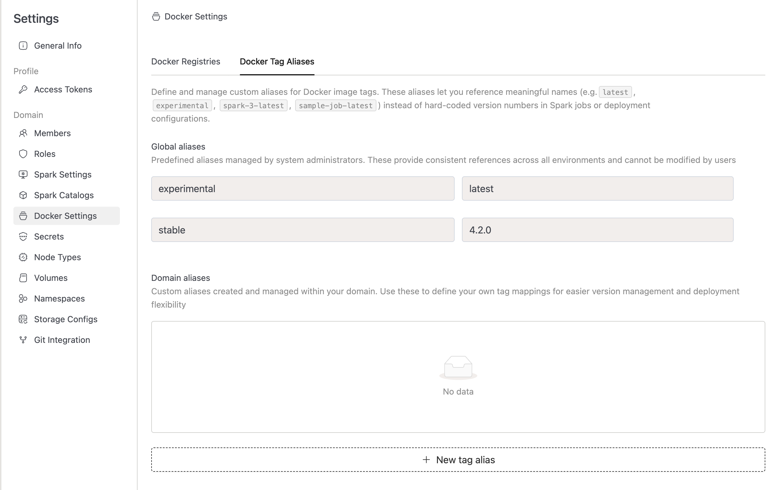 Docker Tag Aliases | IOMETE