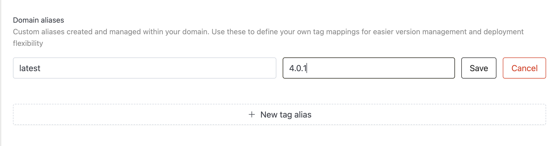 Add new tag alias | IOMETE