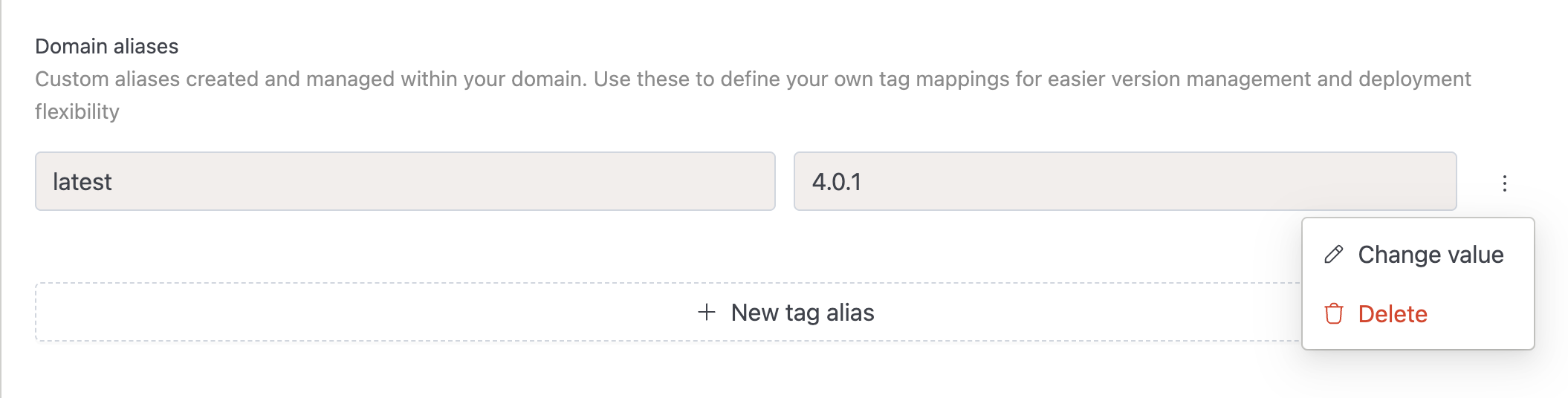 Change alias value | IOMETE
