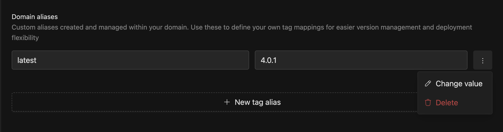 Change alias value | IOMETE