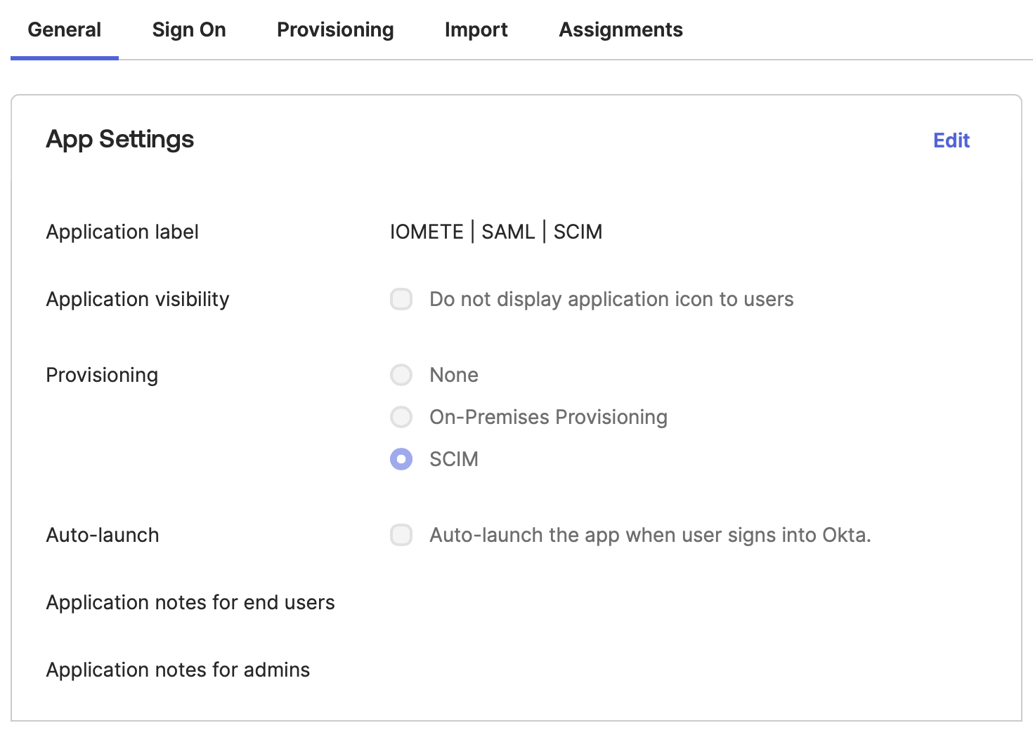 Enabled SCIM | IOMETE