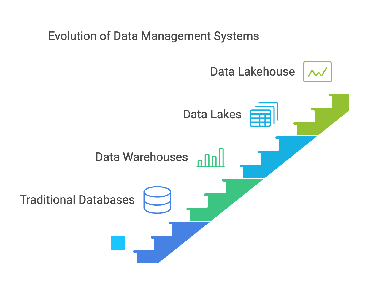 evolution of data management systems | IOMETE