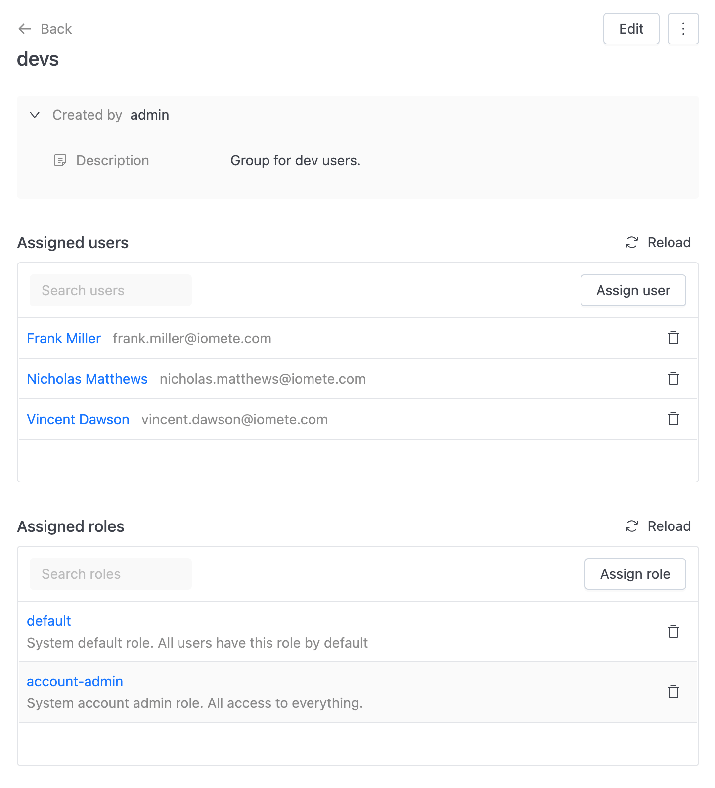 Group details | IOMETE