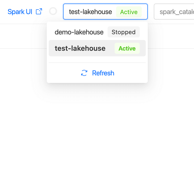 SQL Editor - Lakehouse select | IOMETE