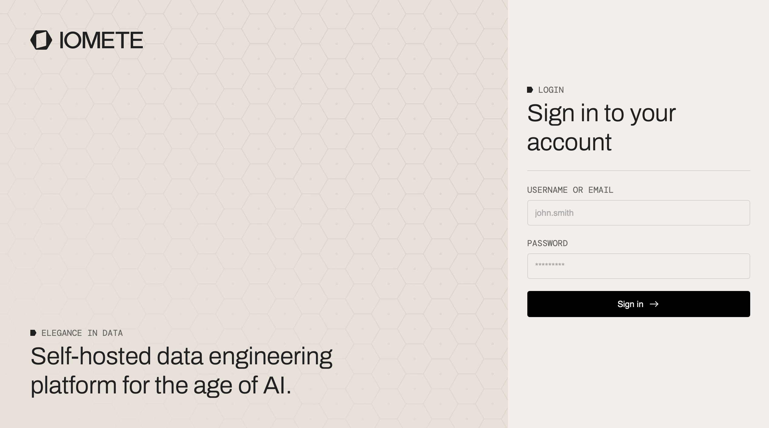 Login Page | IOMETE