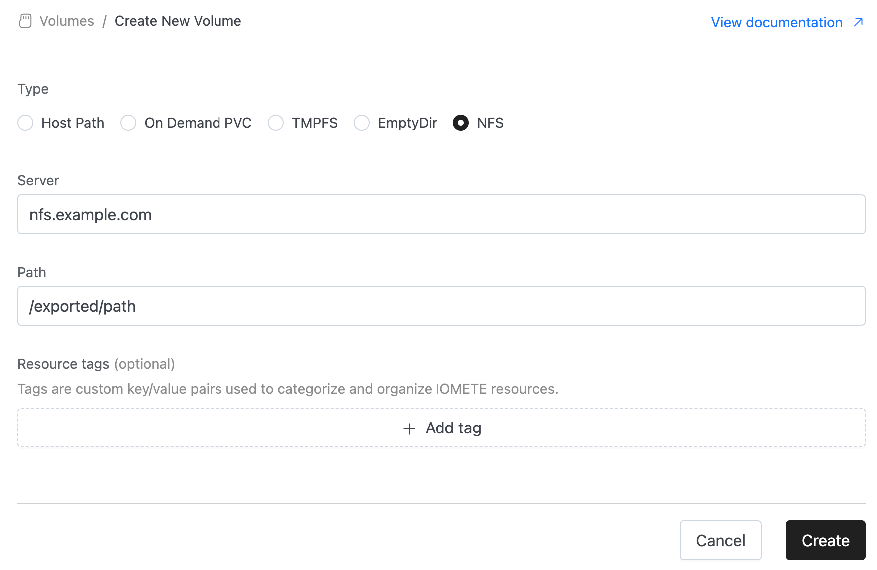 On Demand PVC create | IOMETE