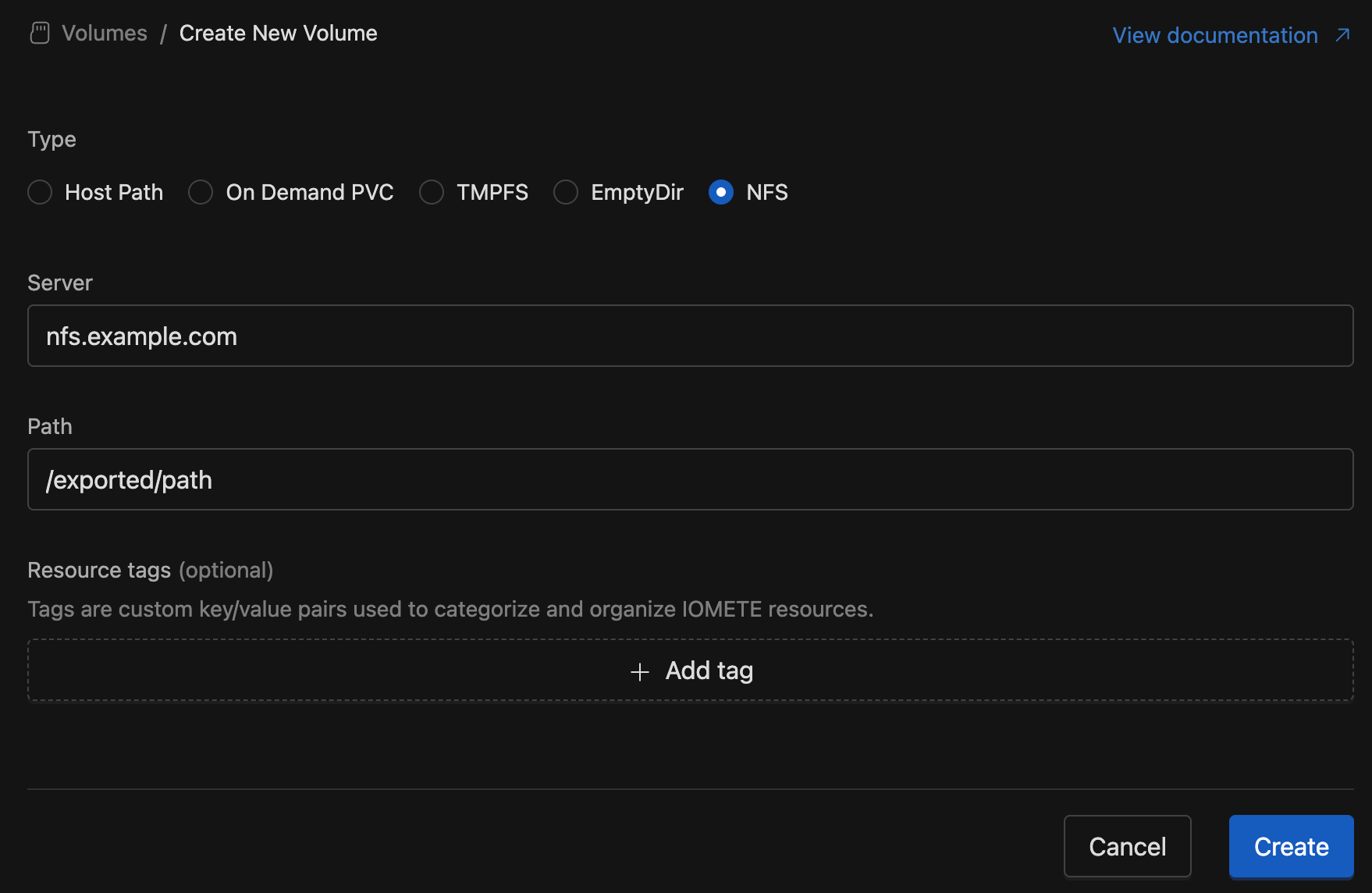 On Demand PVC create | IOMETE