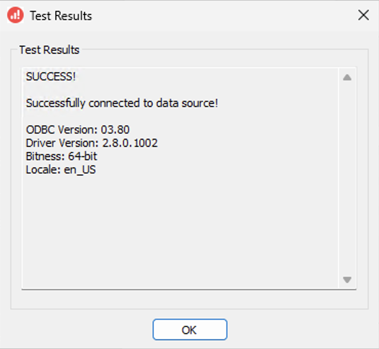 ODBC Test Connection | IOMETE