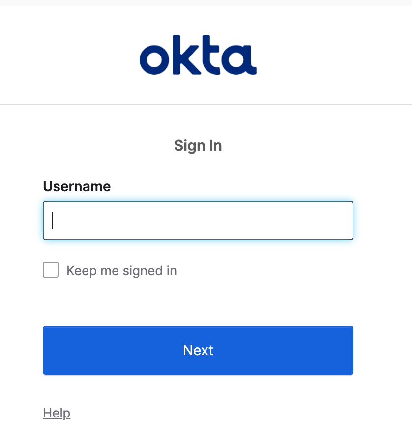 Okta signin page | IOMETE