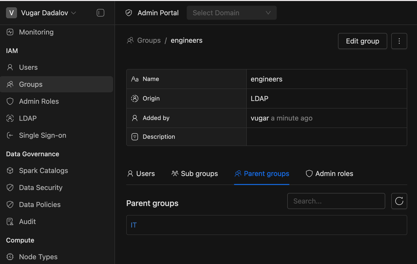Parent groups | IOMETE