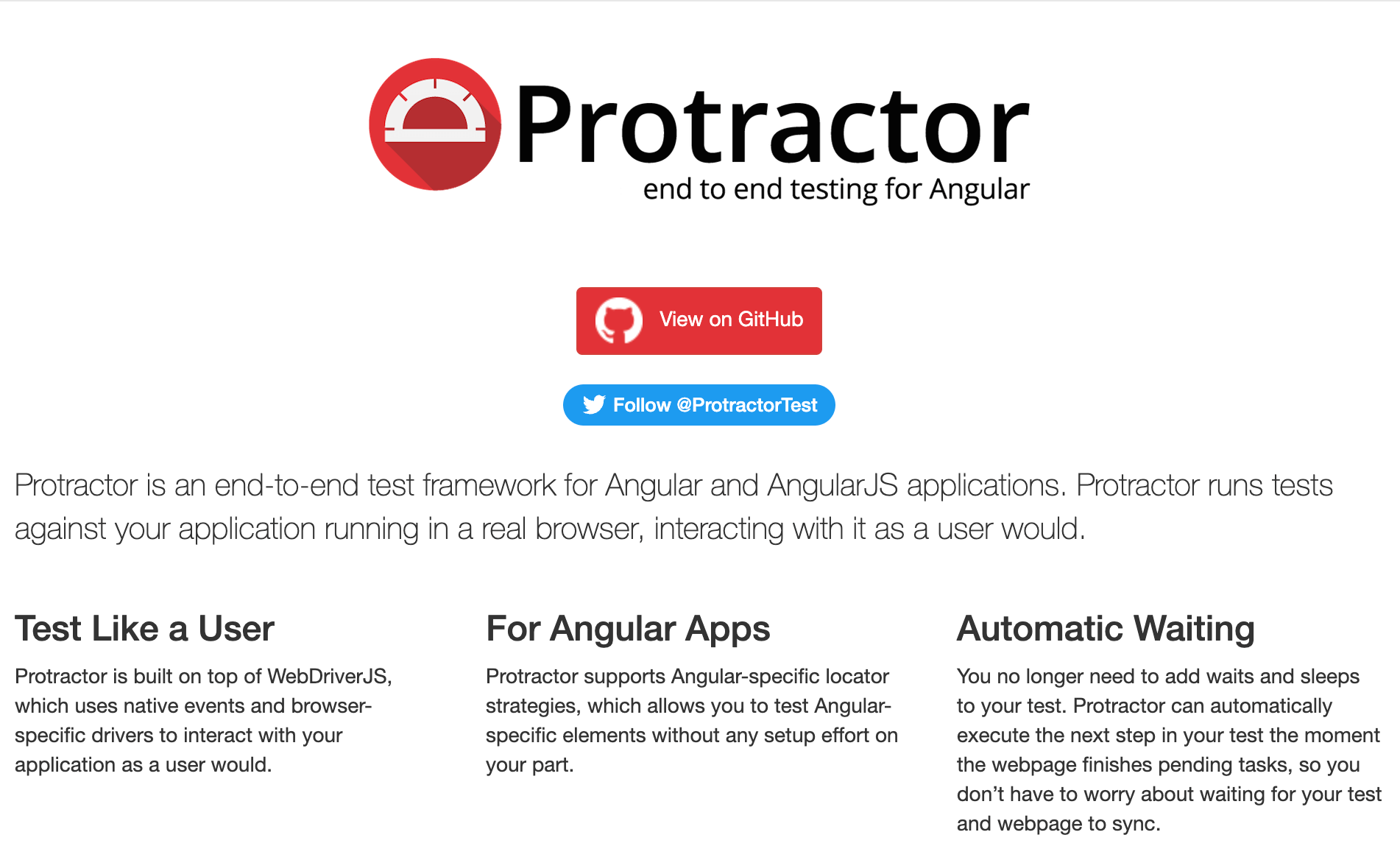 Protractor