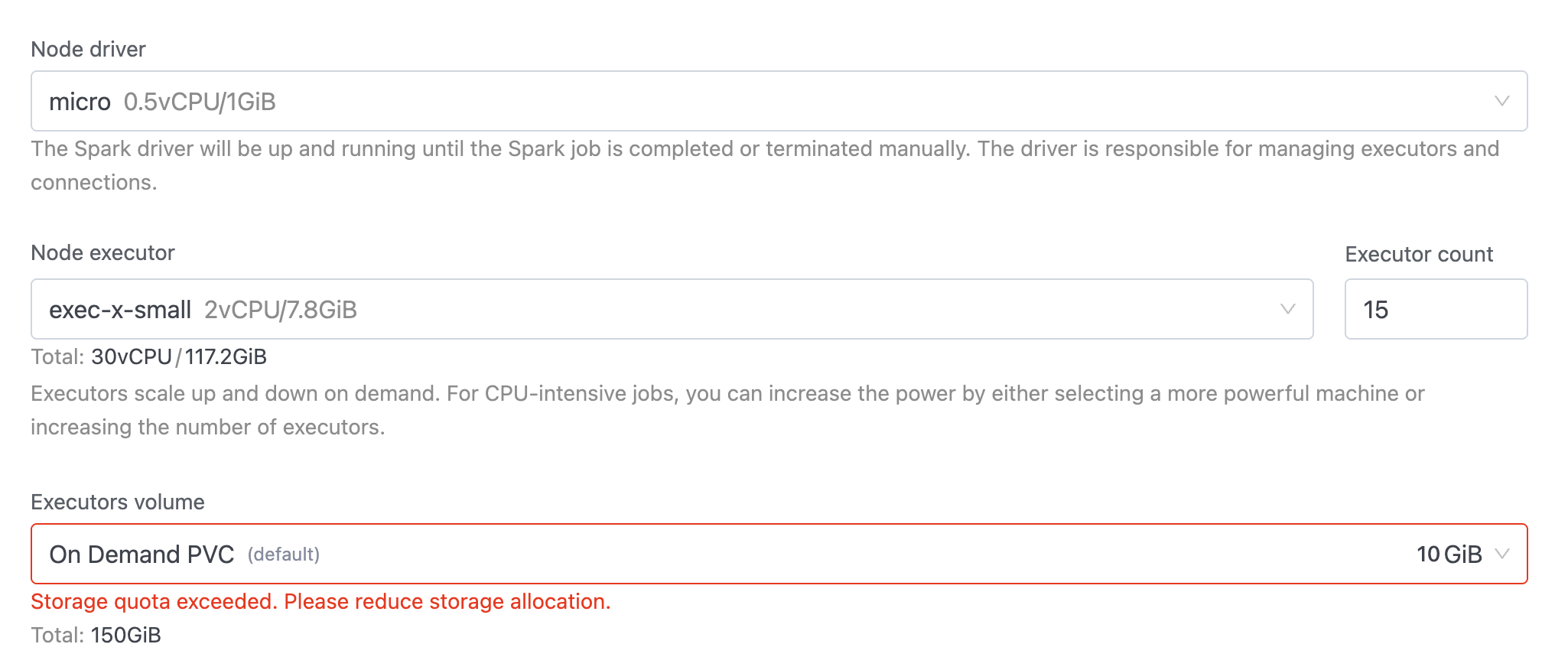 Resource Quota Validation | IOMETE