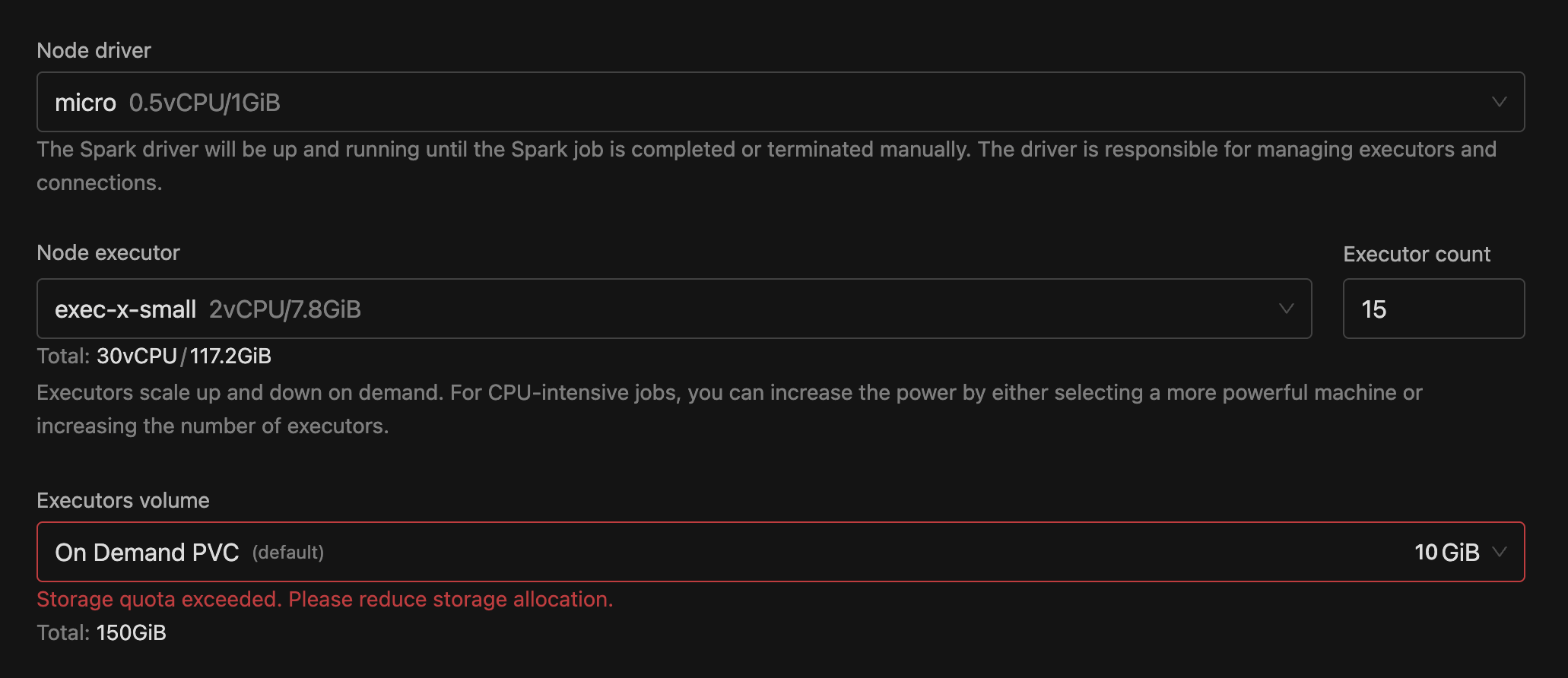 Resource Quota Validation | IOMETE