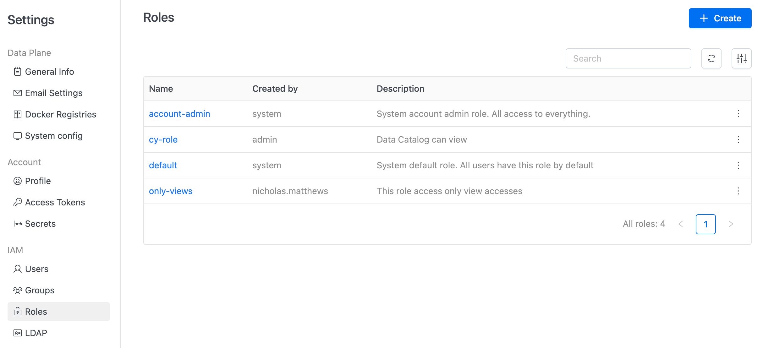 Roles | IOMETE