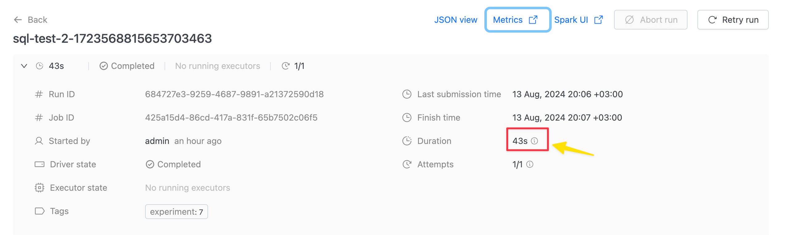 Short-Running Spark Job | IOMETE