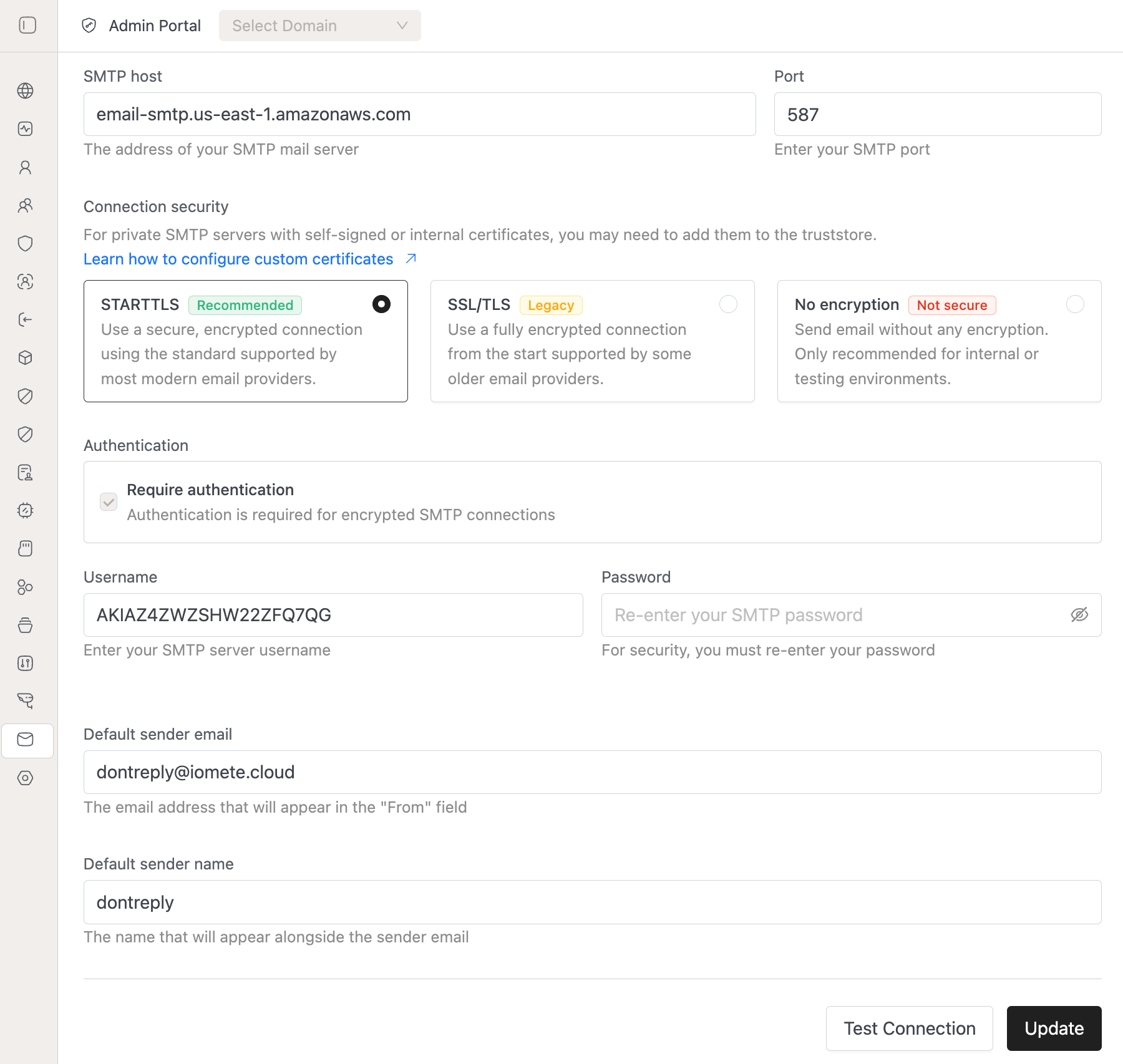 Configure SMTP | IOMETE