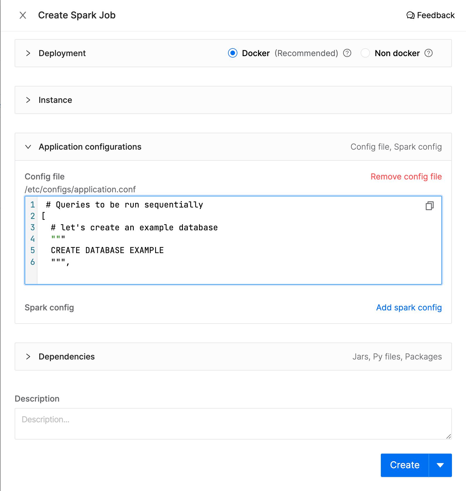 IOMETE Spark Jobs add config file | IOMETE