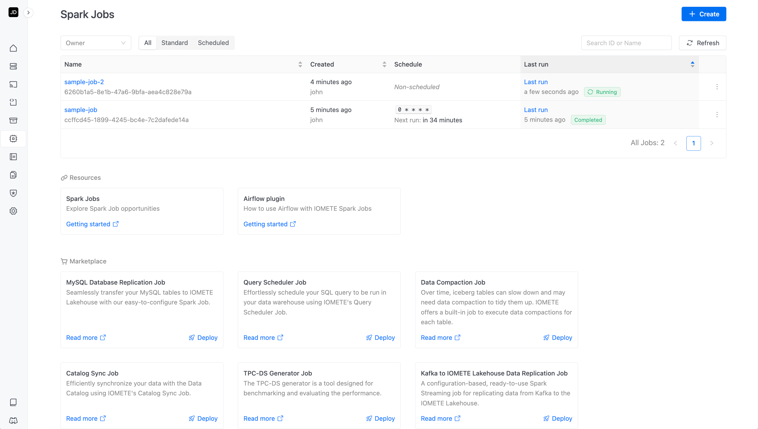 Spark Jobs | IOMETE