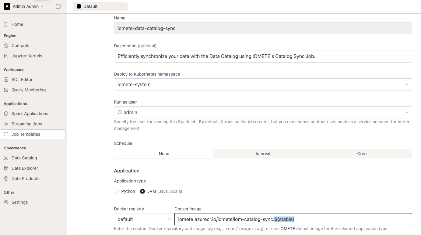 Spark Job Docker image tag aliases | IOMETE