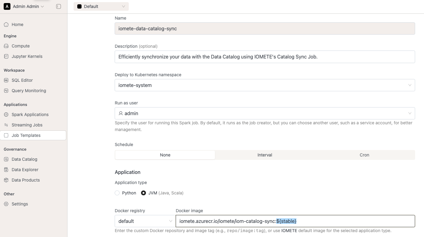 Spark Job Docker image tag aliases | IOMETE