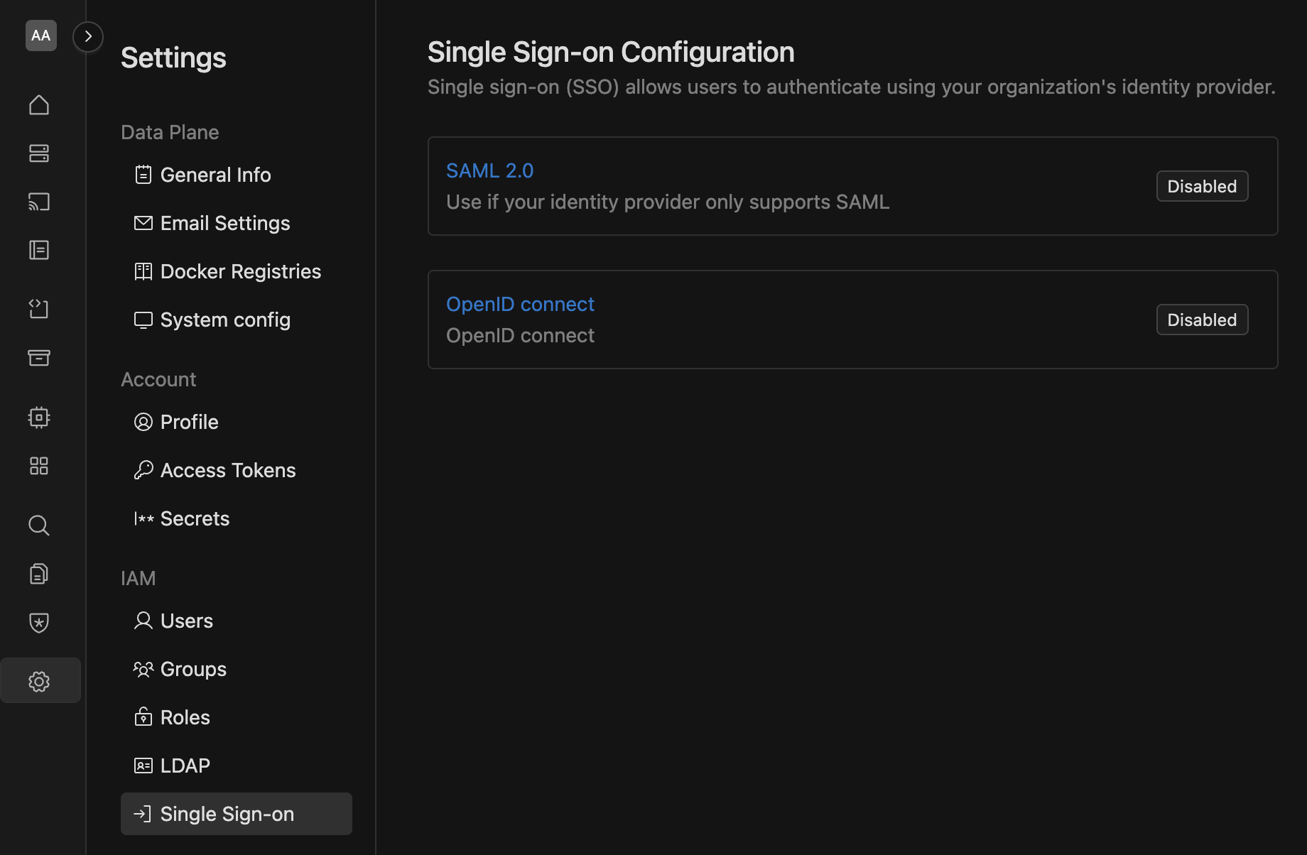 SSO configuration | IOMETE