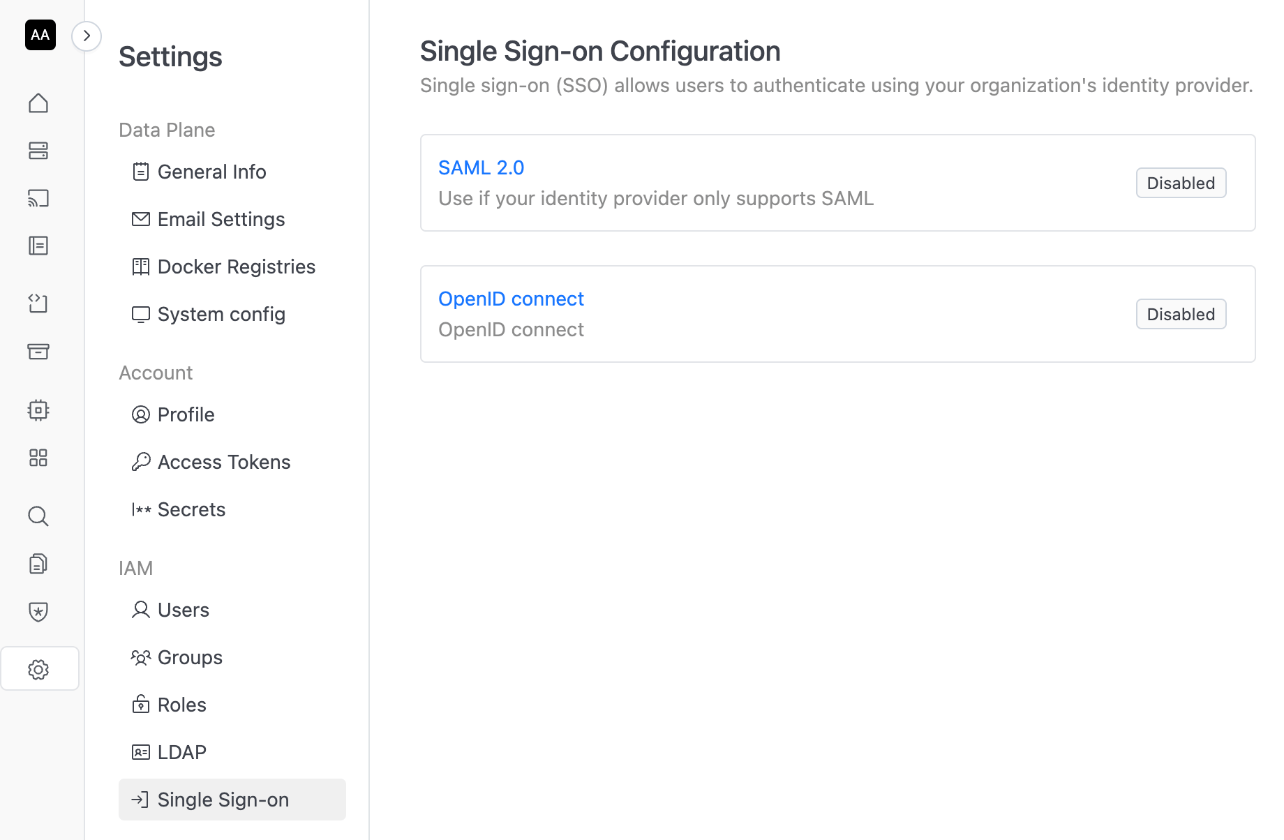 SSO configuration | IOMETE