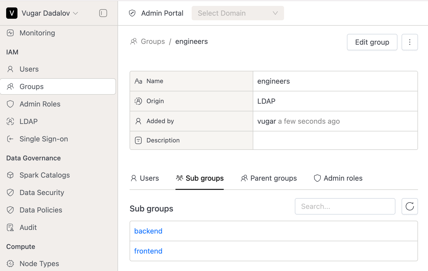 Sub groups | IOMETE
