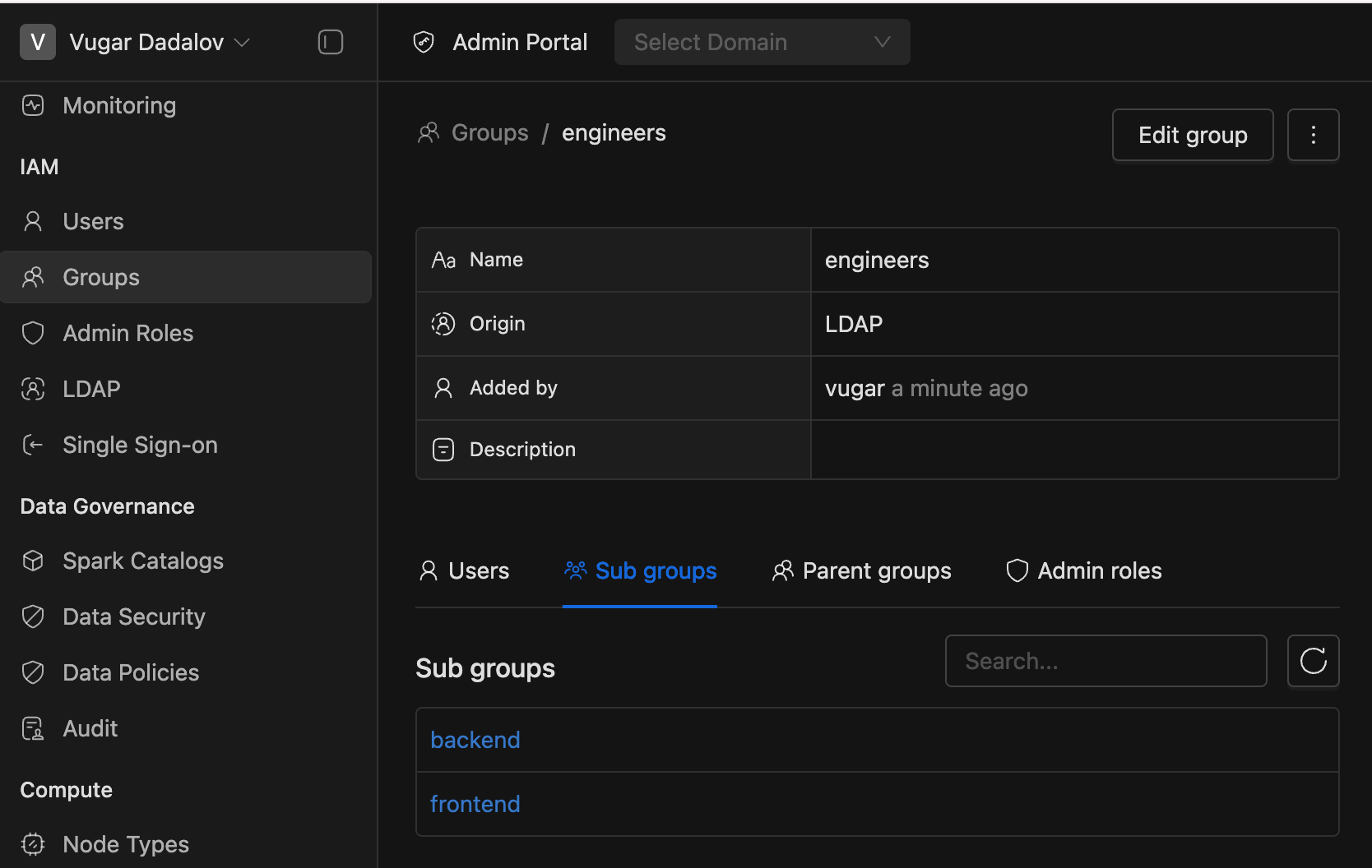 Sub groups | IOMETE