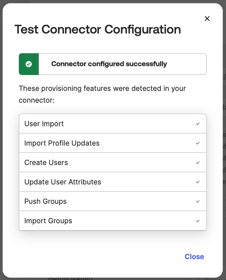 Test connector configuration result | IOMETE