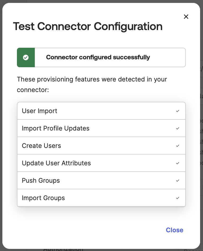 Test connector configuration result | IOMETE