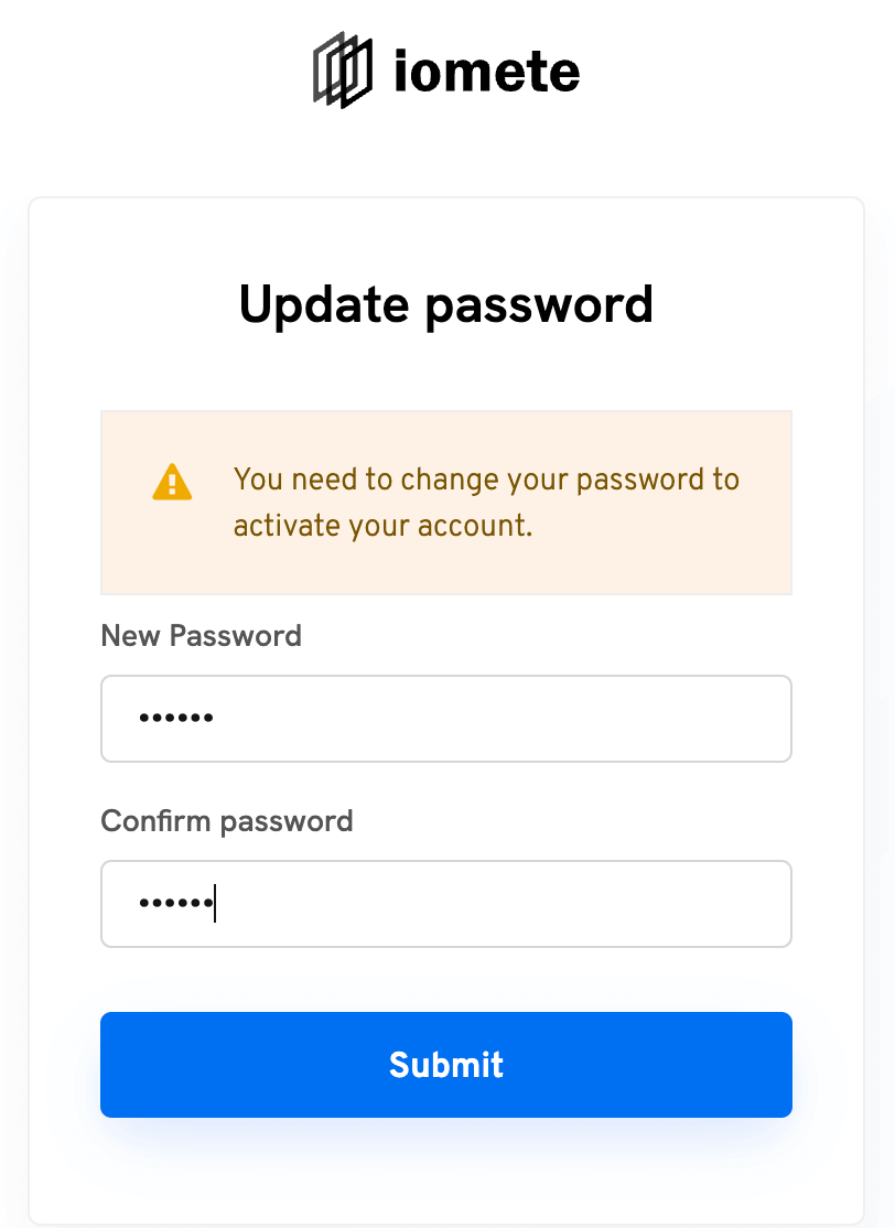 User create | IOMETE