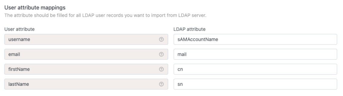 user attribute and mappings | IOMETE