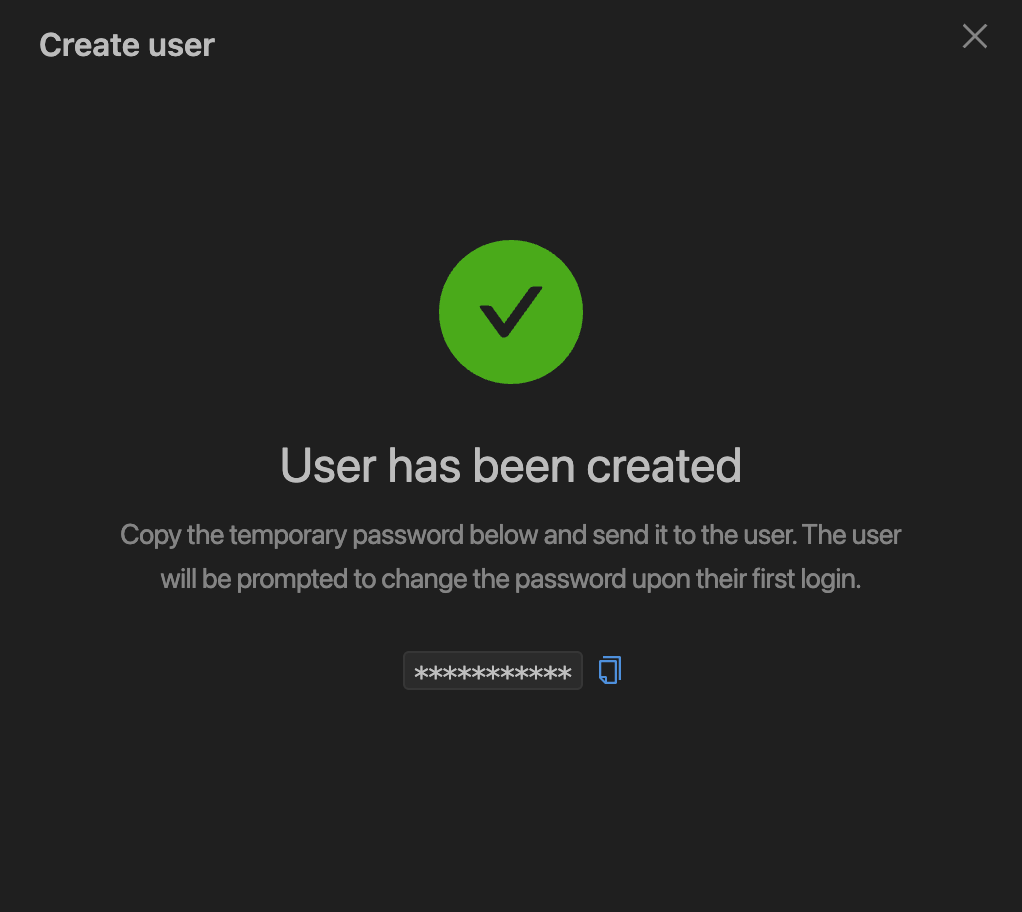 User create | IOMETE