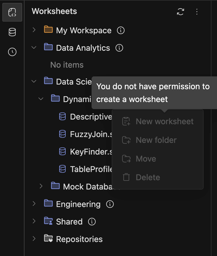 Folder Context Menu Disabled | IOMETE