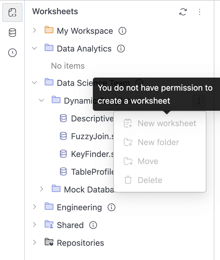 Folder Context Menu Disabled | IOMETE